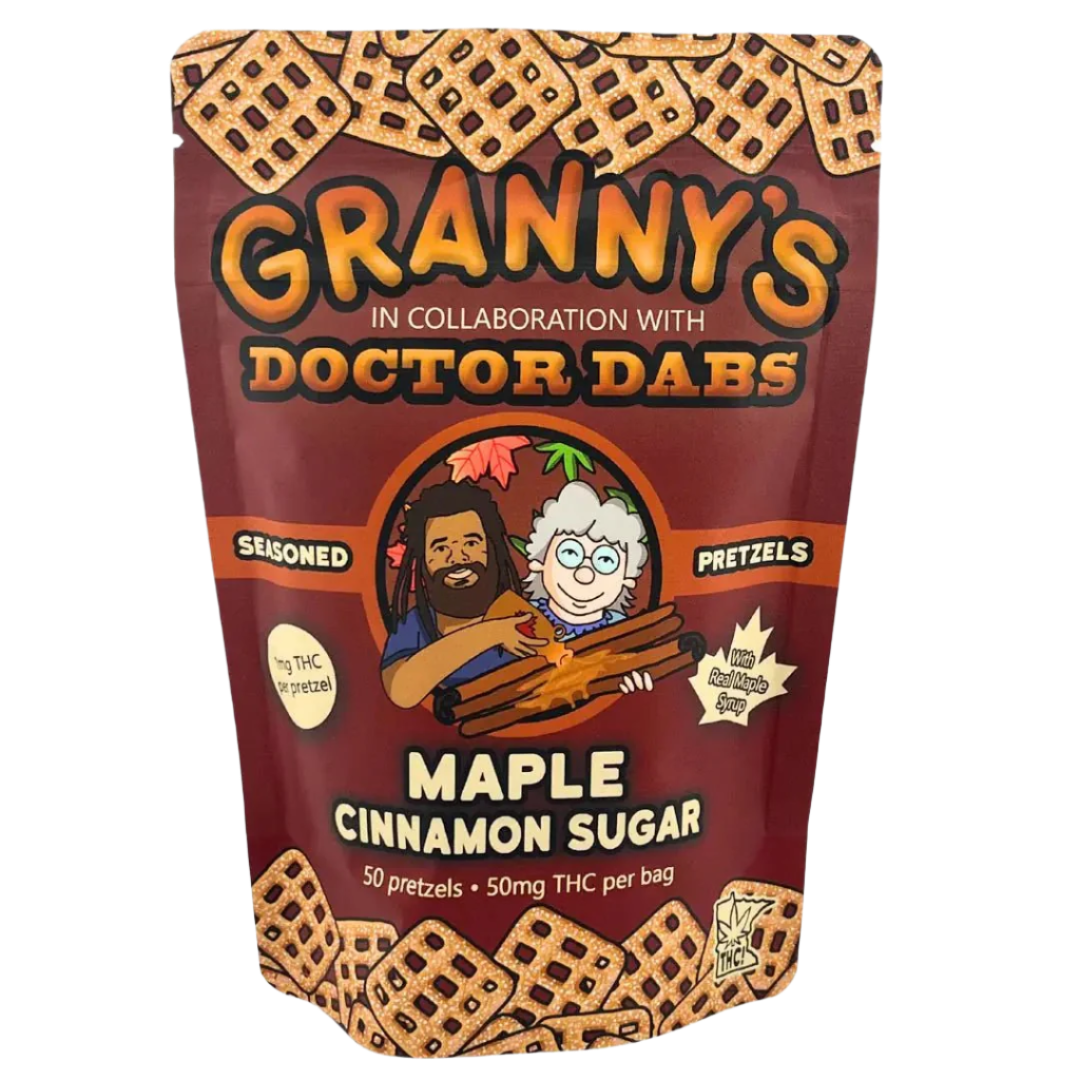 Maple Cinnamon - 50mg Pretzels - Granny's x Doctor Dabs - Daily Hi