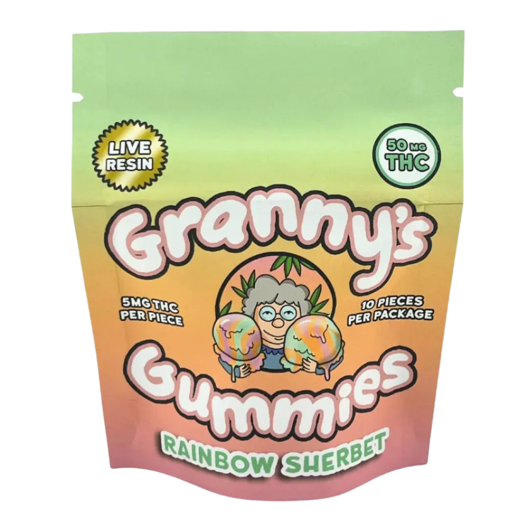Rainbow Sherbert - 50mg Gummies - Daily Hi