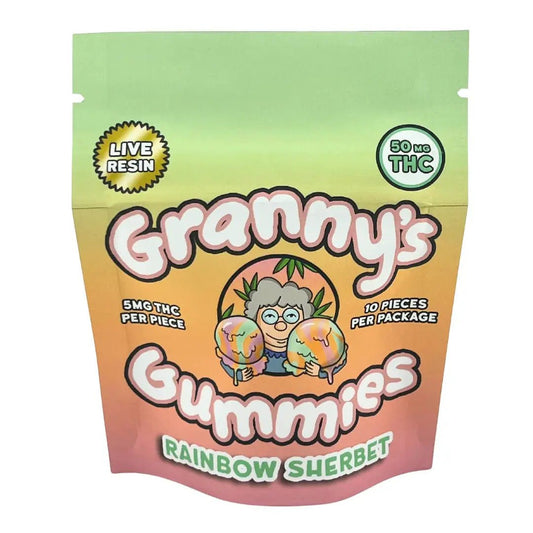 Rainbow Sherbert - 50mg Gummies - Daily Hi
